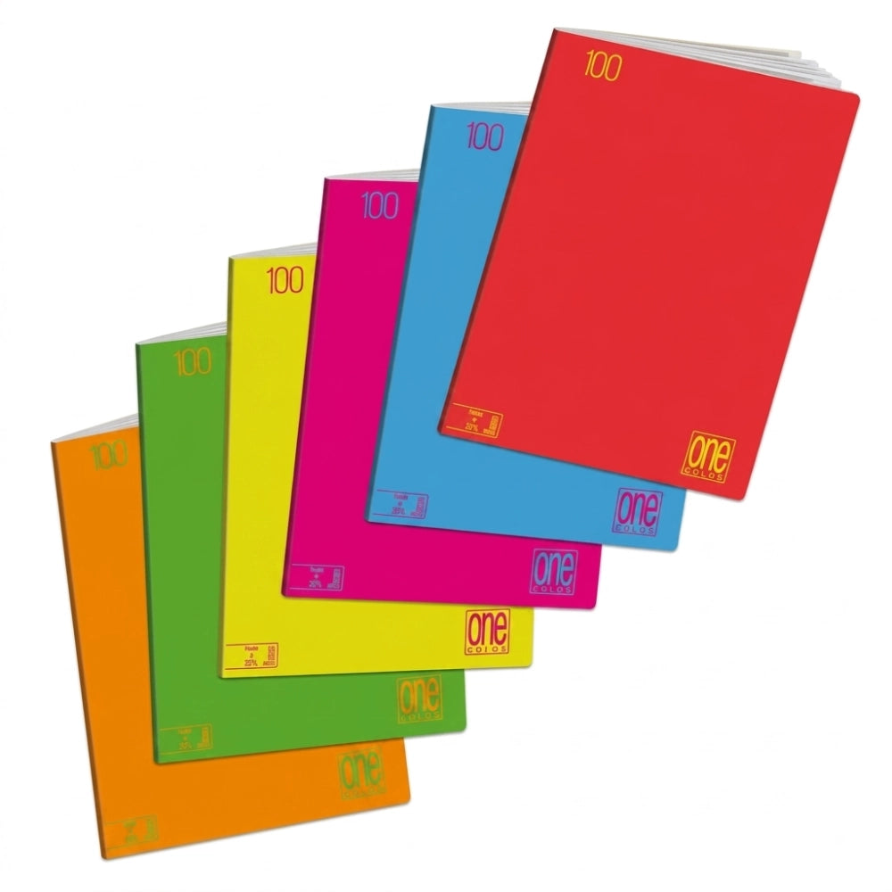 10 Maxi Quaderni Blasetti One Color Fluo Jolly Page – Carta 100gr A4