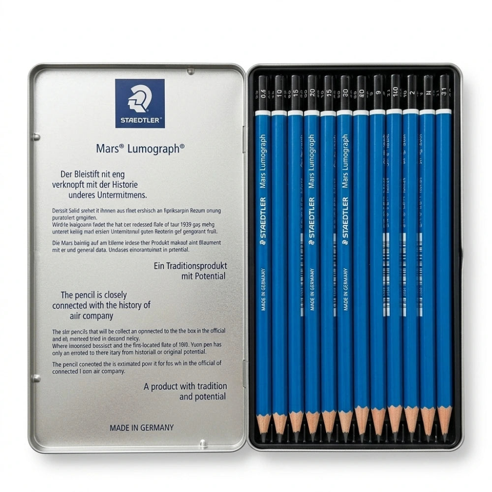 Matite Staedtler Mars Lumograph Set 12 Gradazioni 8B-2H