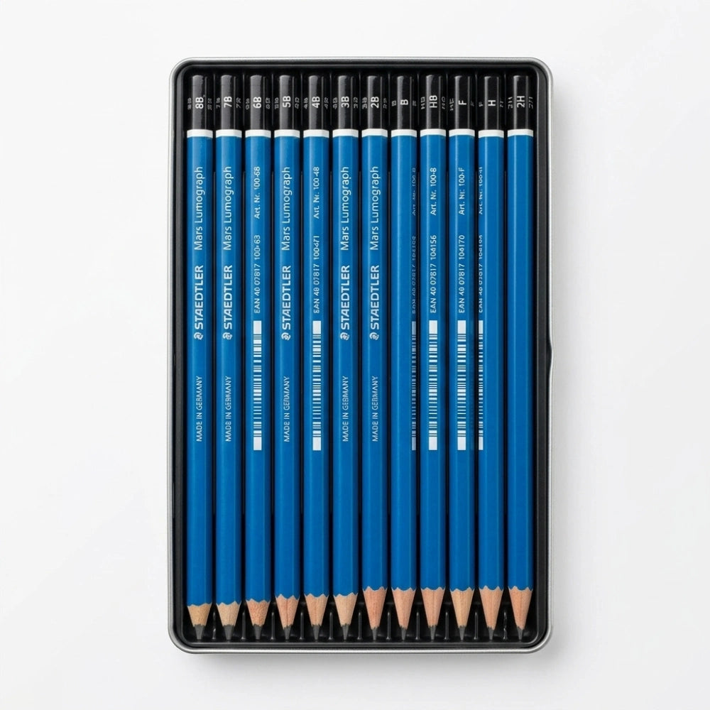 Matite Staedtler Mars Lumograph Set 12 Gradazioni 8B-2H