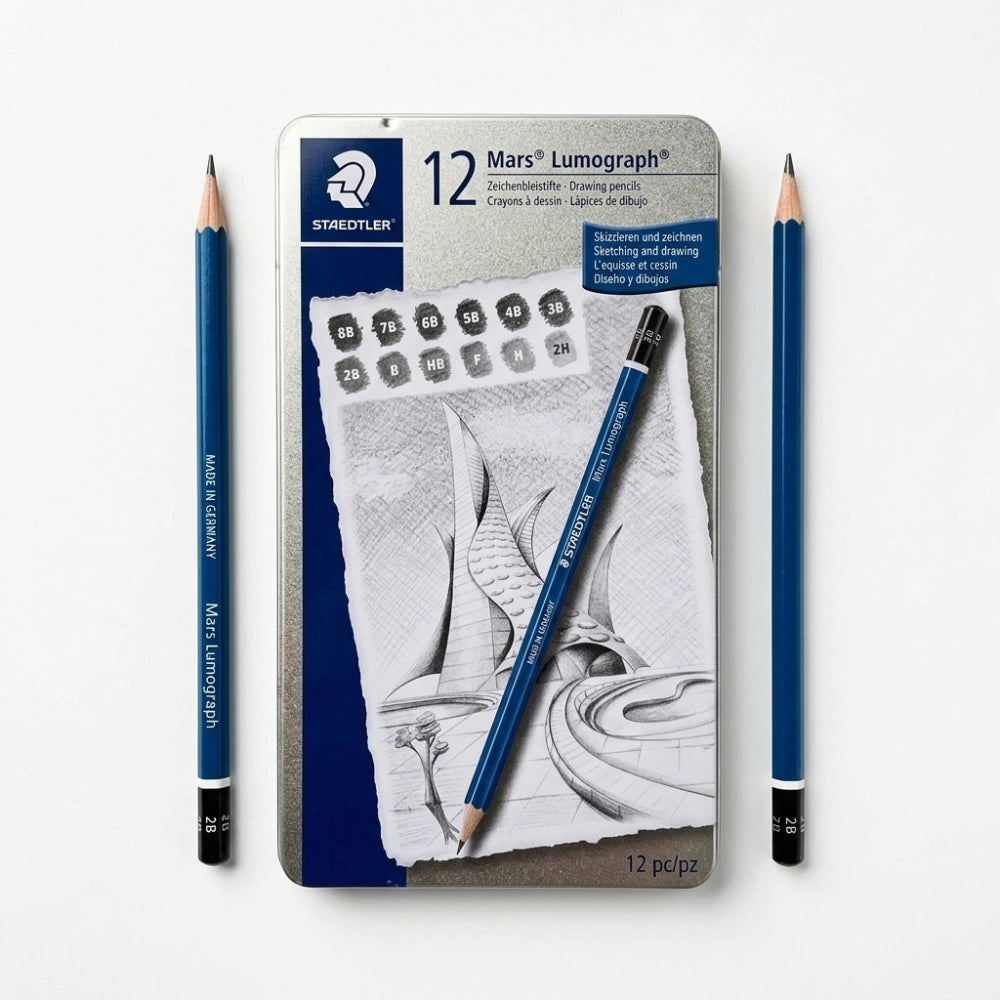 Matite Staedtler Mars Lumograph Set 12 Gradazioni 8B-2H