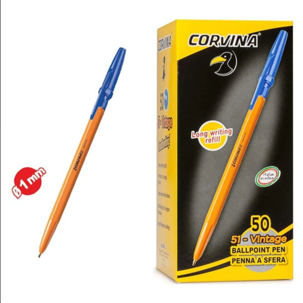 Penne a Sfera Corvina 51 Vintage – Confezione da 50 pezzi