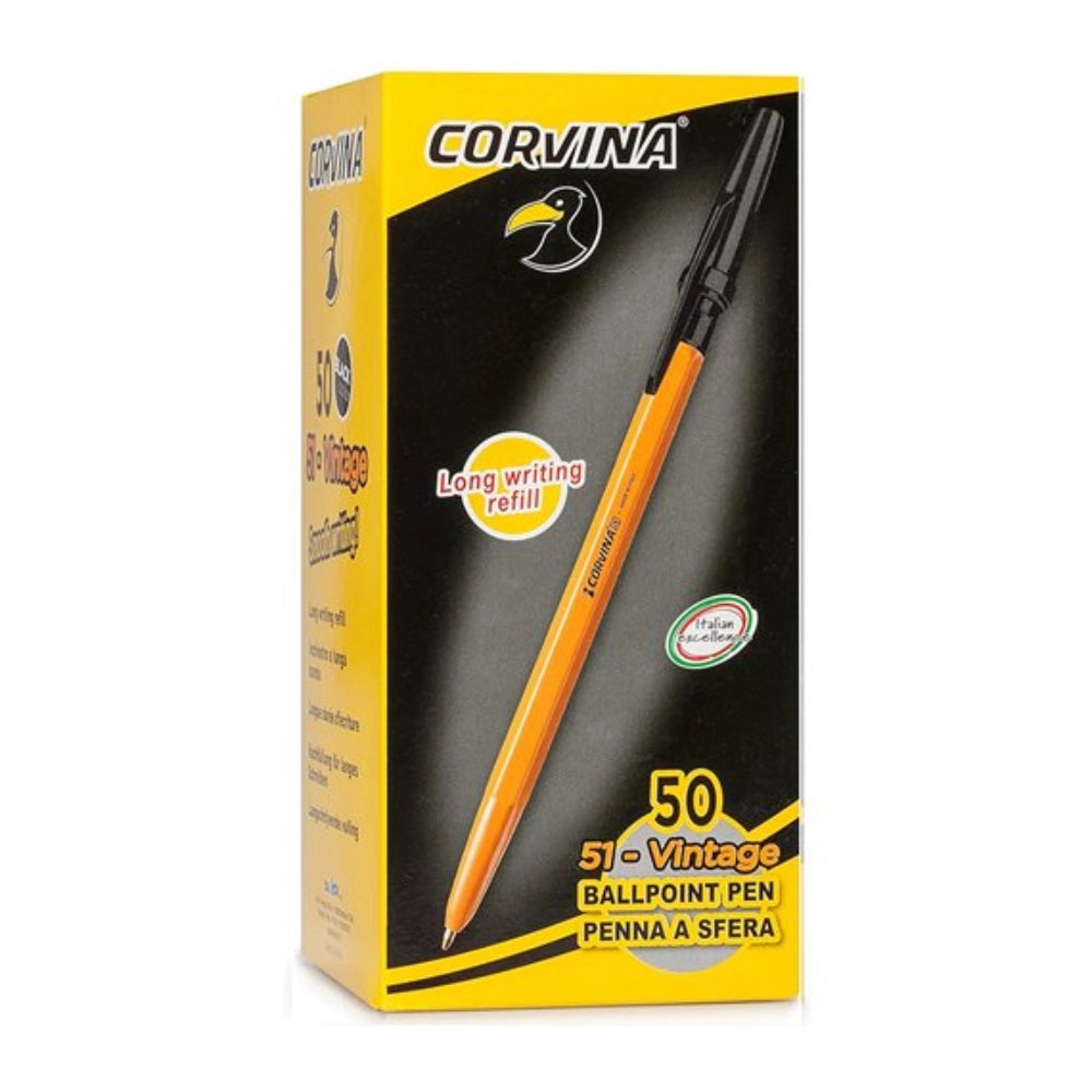 Penne a Sfera Corvina 51 Vintage – Confezione da 50 pezzi