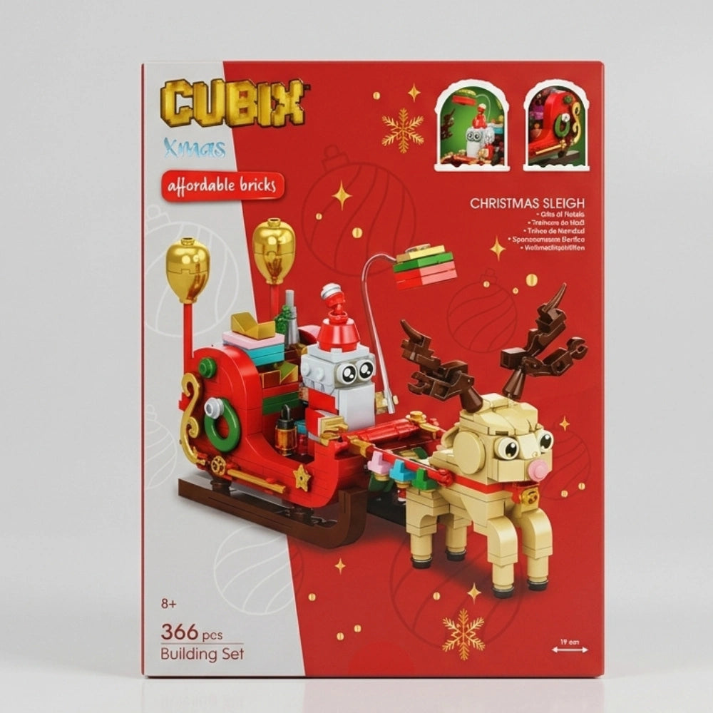 Globo Cubix Xmas – Slitta di Babbo Natale 366 pezzi