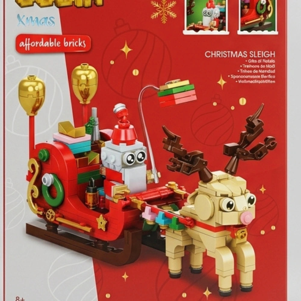 Globo Cubix Xmas – Slitta di Babbo Natale 366 pezzi