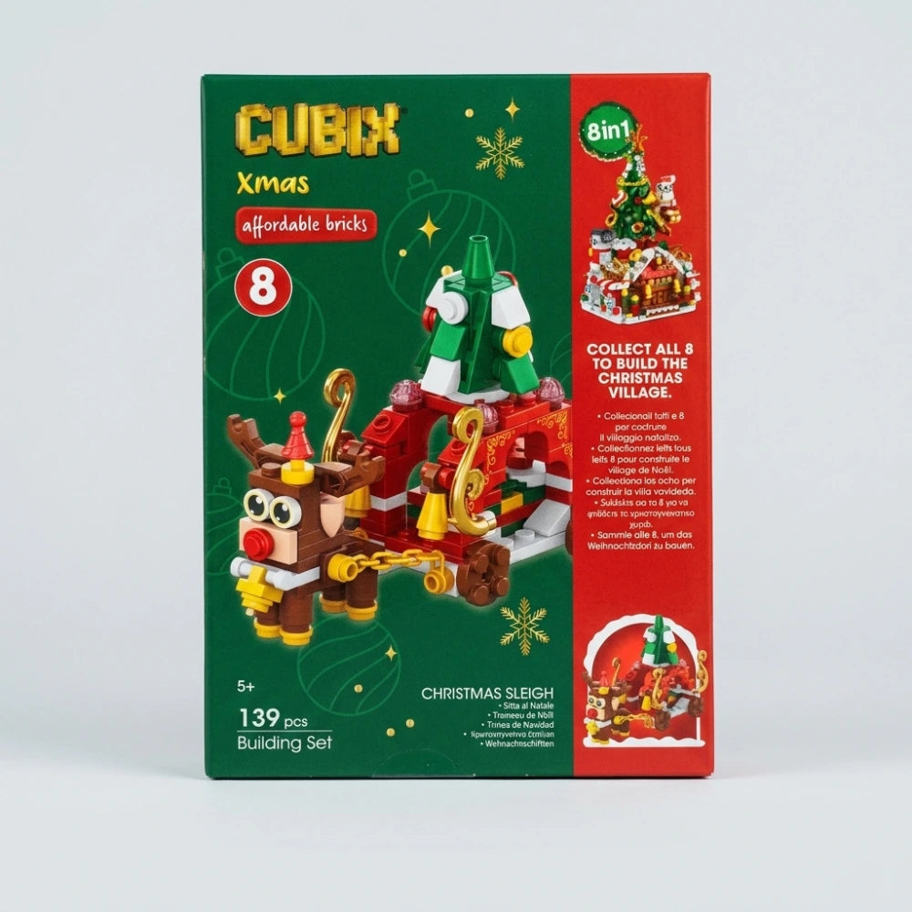 Globo Cubix Xmas – Set di costruzioni natalizie, 8 fantasie