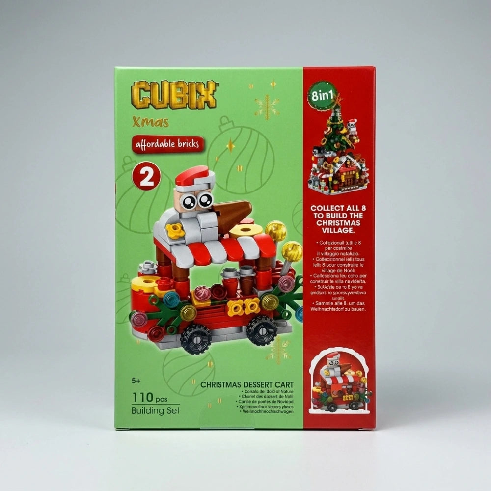 Globo Cubix Xmas – Set di costruzioni natalizie, 8 fantasie