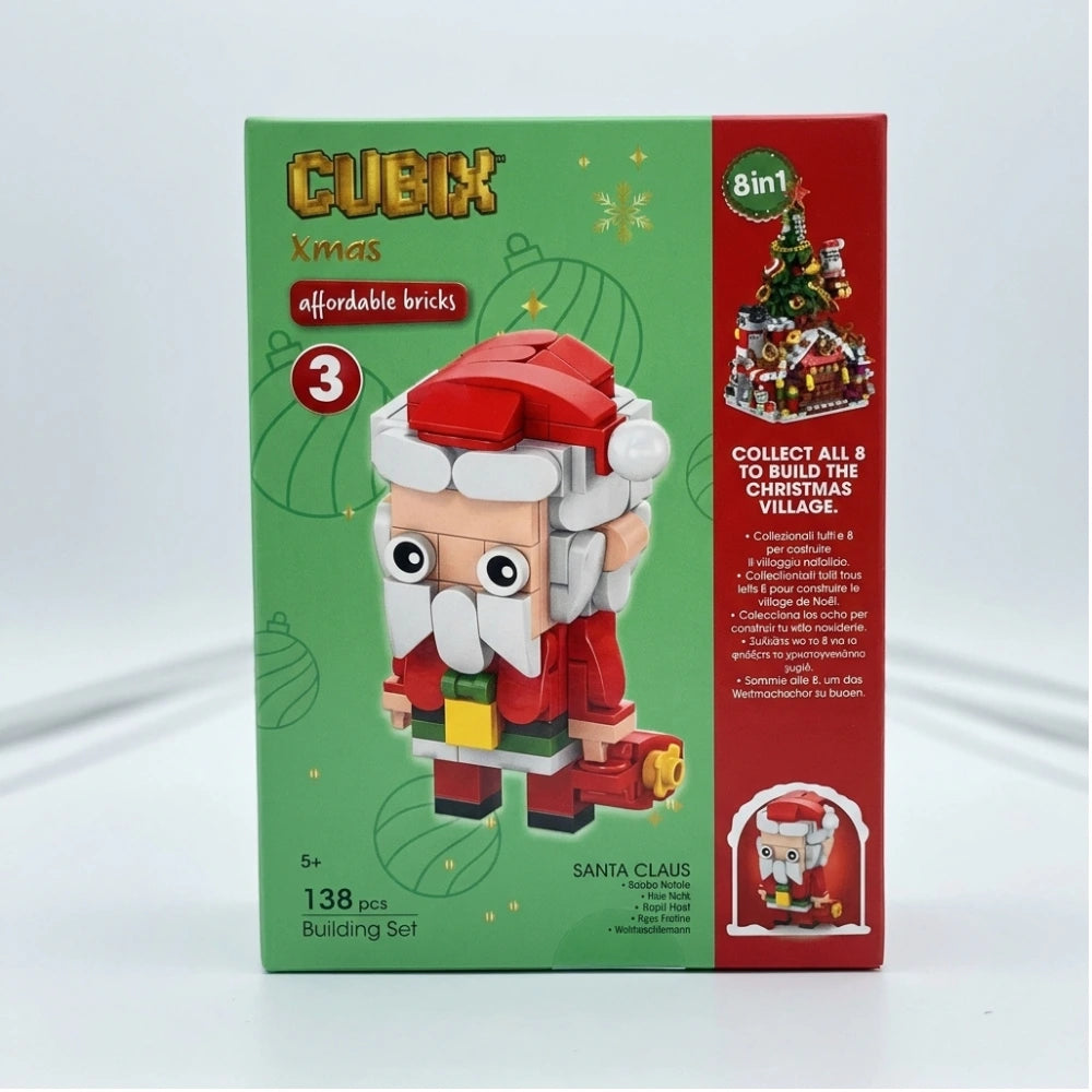 Globo Cubix Xmas – Set di costruzioni natalizie, 8 fantasie
