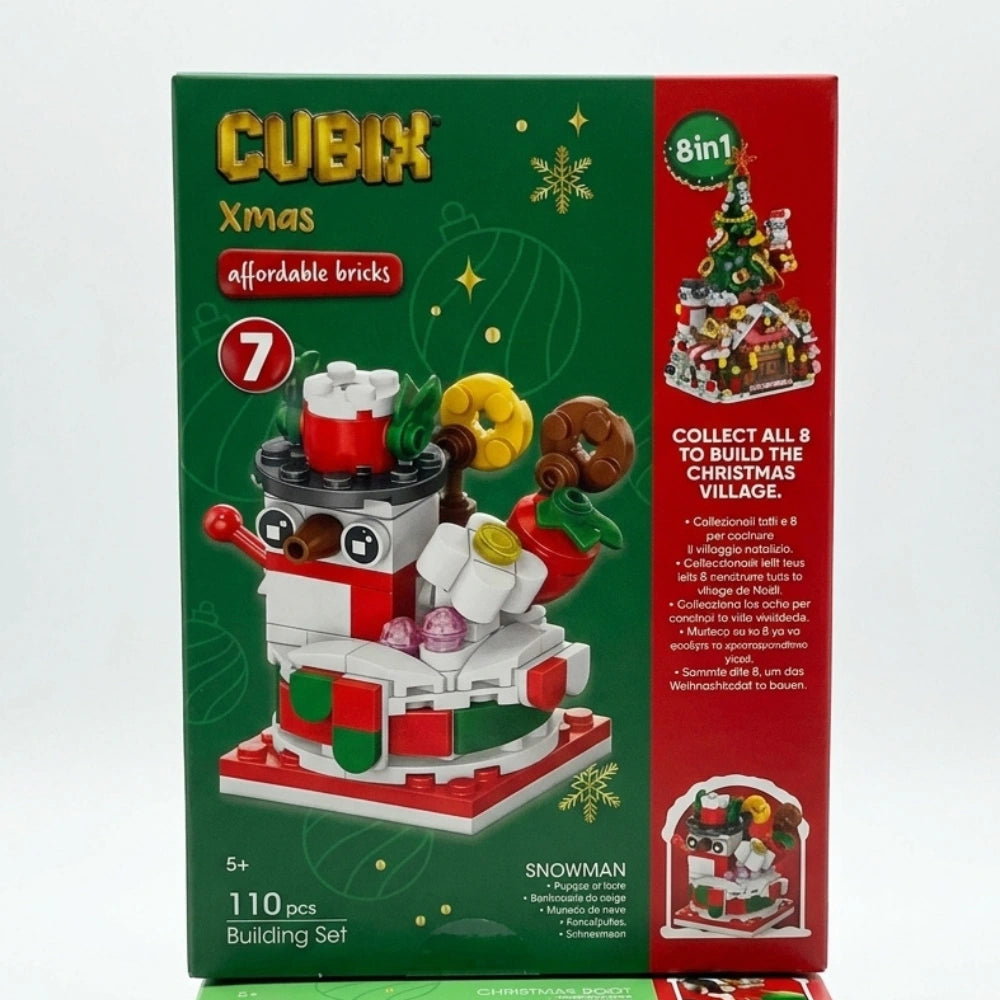 Globo Cubix Xmas – Set di costruzioni natalizie, 8 fantasie