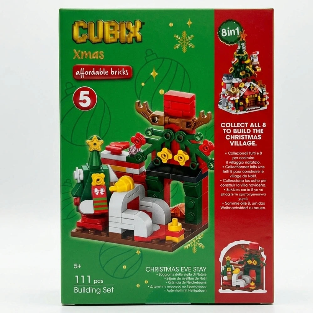 Globo Cubix Xmas – Set di costruzioni natalizie, 8 fantasie
