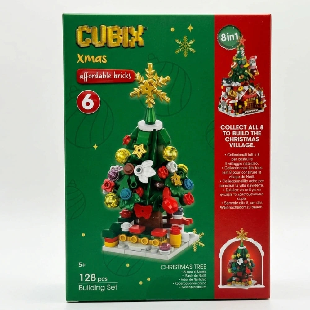 Globo Cubix Xmas – Set di costruzioni natalizie, 8 fantasie