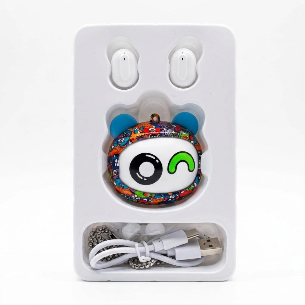Salto Flipbuds Rolling Face Monster – interno custodia con porta Type-C e contatti di ricarica