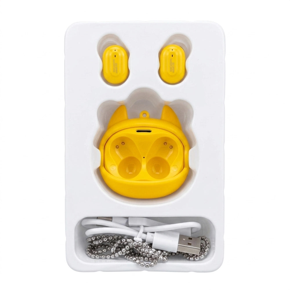 Salto Flipbuds Rolling Face Shiba – retro custodia aperta con slot auricolari e porta Type-C