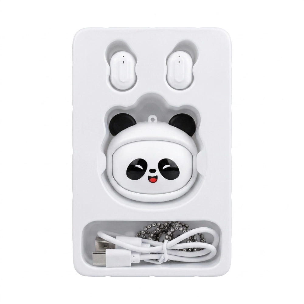 Salto Flipbuds Rolling Face Panda – custodia con espressione occhi chiusi felice