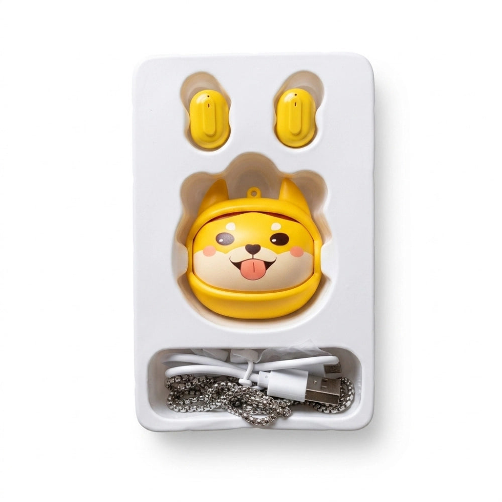 Salto Flipbuds Rolling Face Shiba – custodia con espressione sorridente lingua fuori