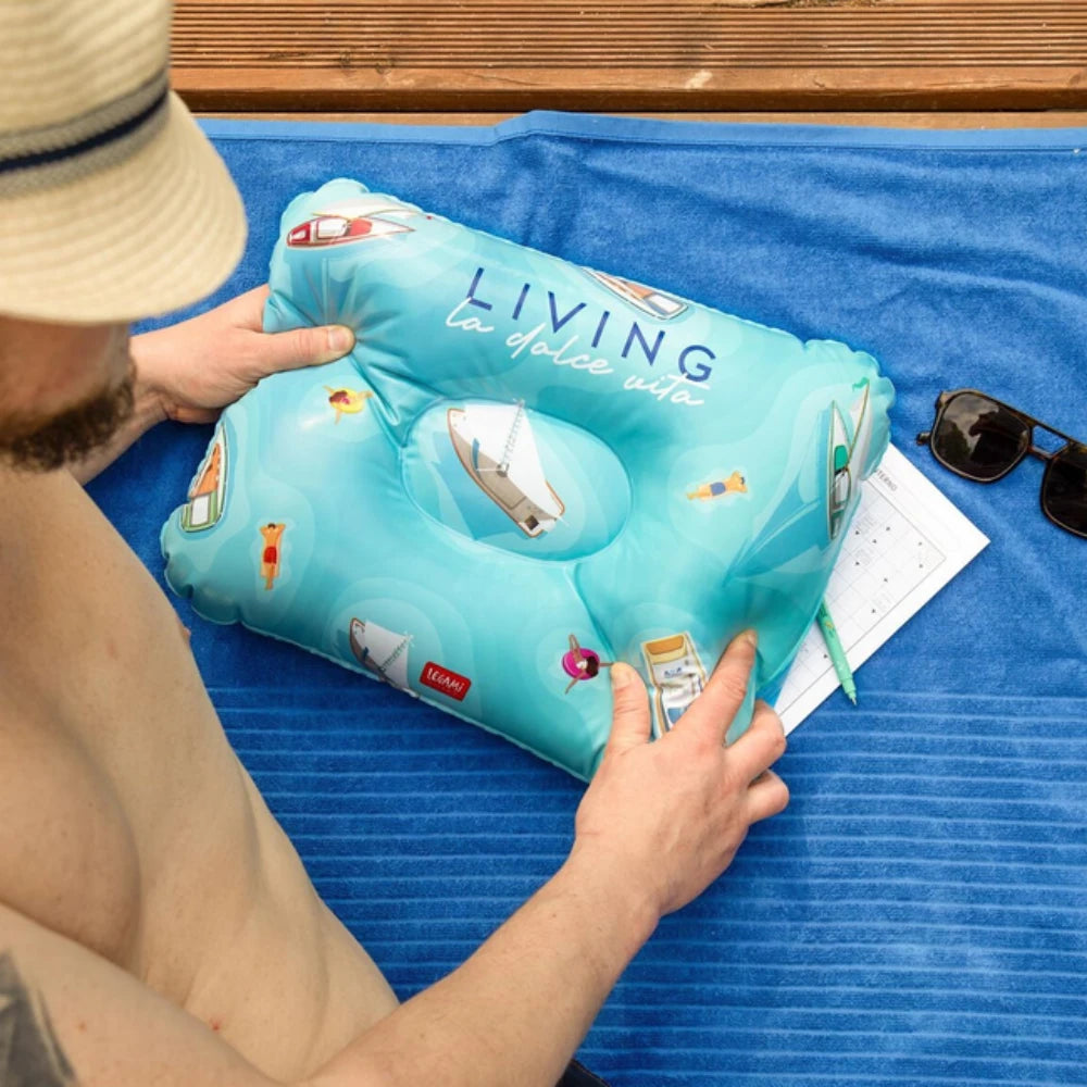 Cuscino Gonfiabile Dolce Vita Legami – Inflatable Pillow Mare e Piscina