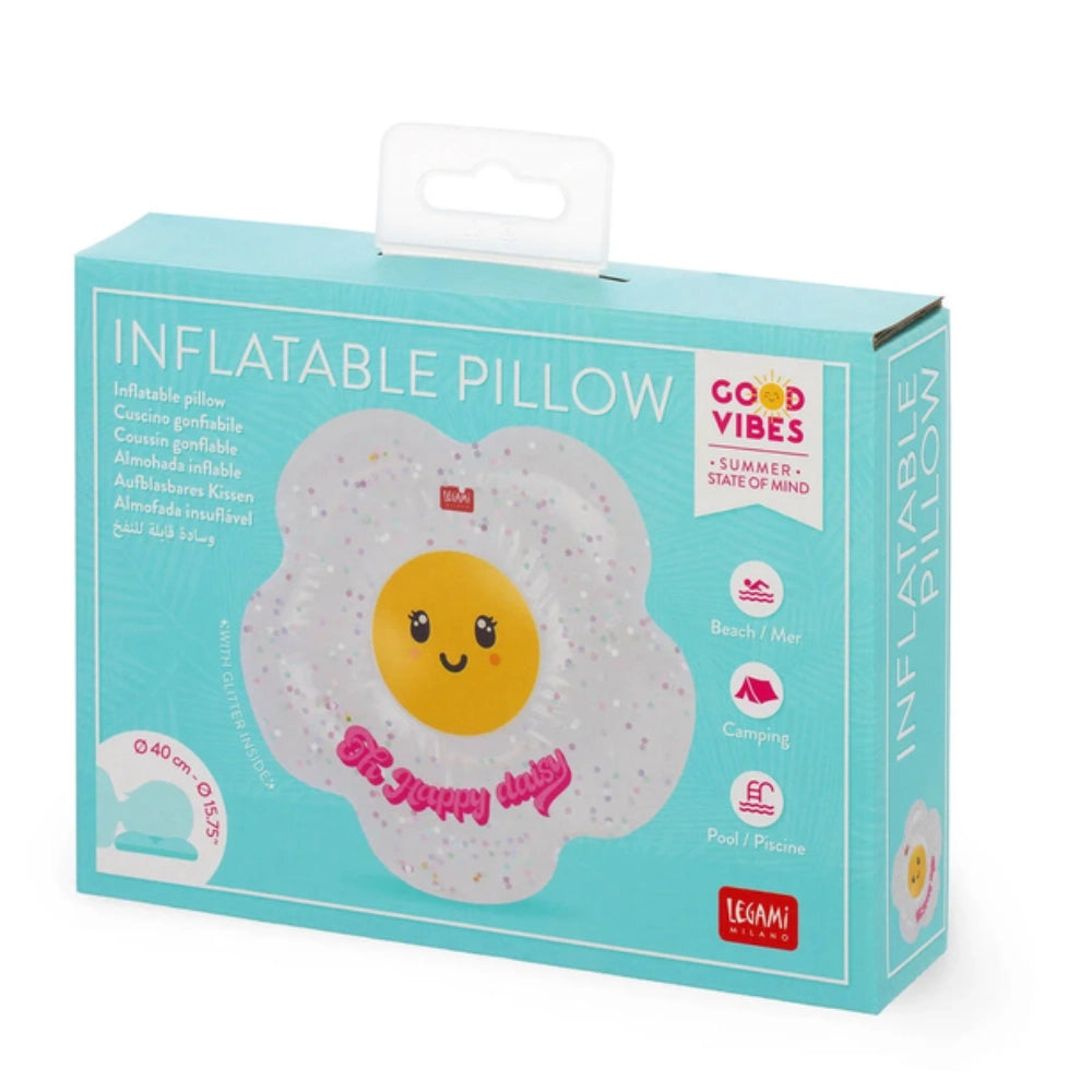 Cuscino Gonfiabile Daisy Oh Happy Daisy Legami – Inflatable Pillow Mare 40 cm