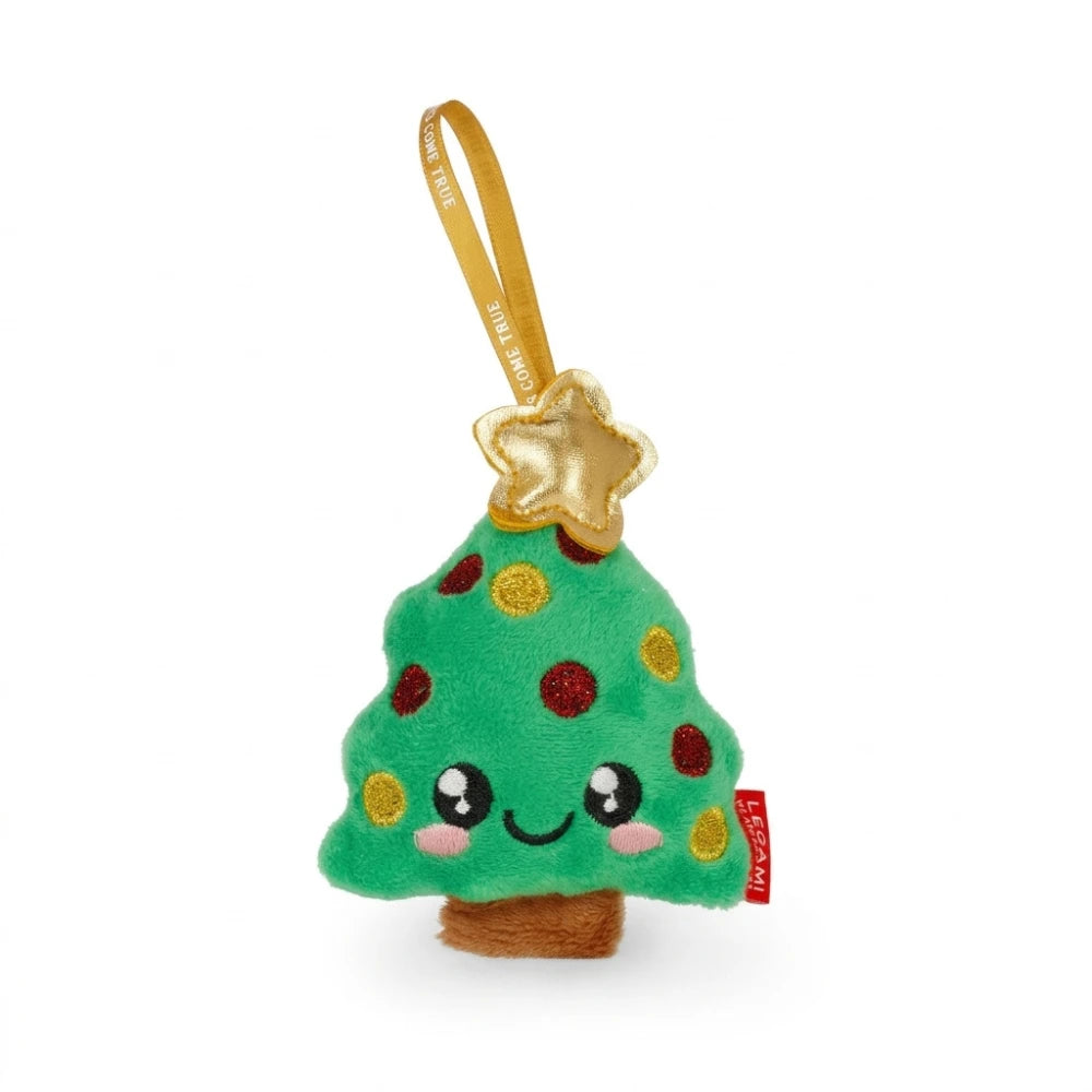 Alberello natalizio Legami Oh-Oh-Ohrnaments in peluche verde con stella dorata