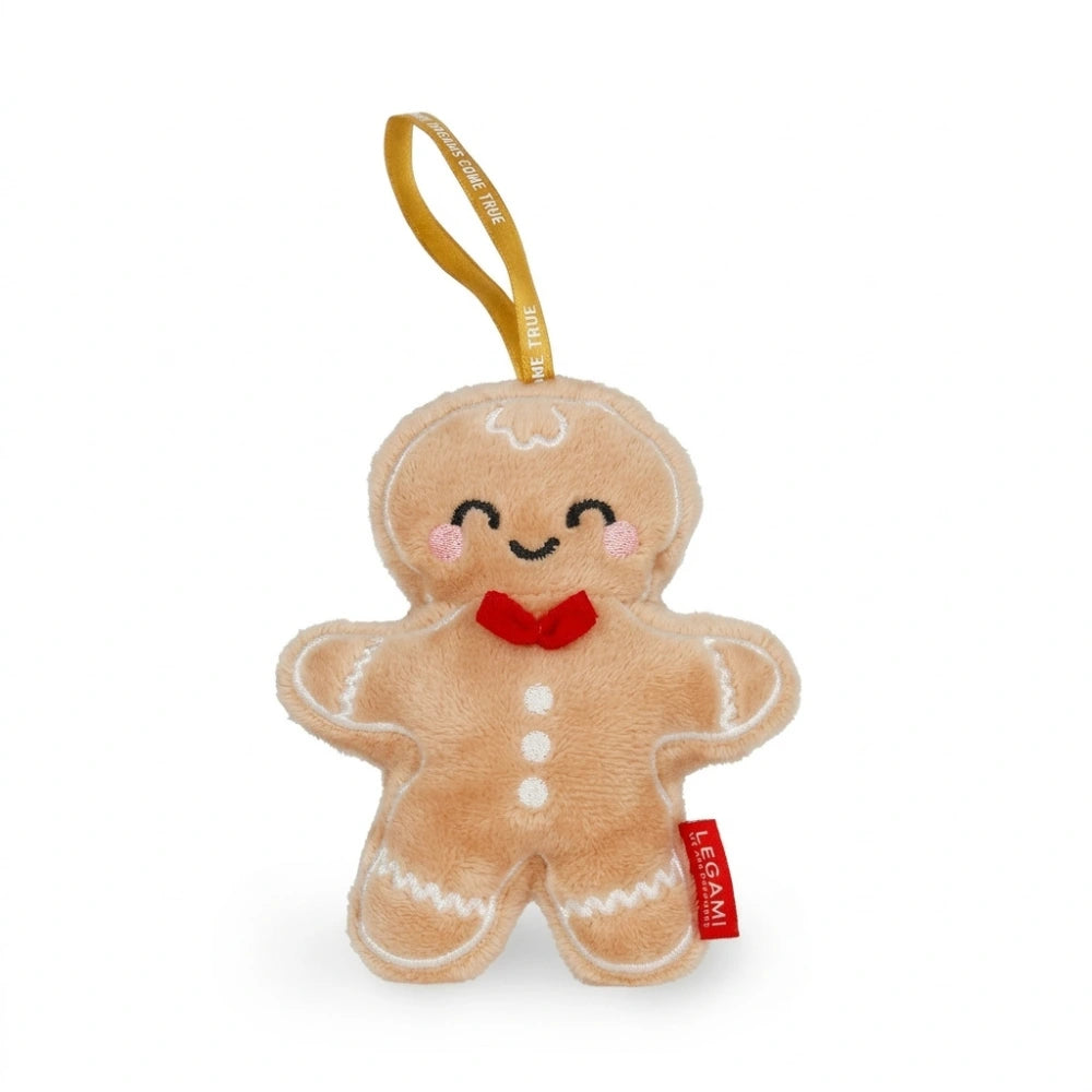 omino pan di zenzero natalizio Legami Oh-Oh-Ohrnaments in peluche verde con stella dorata