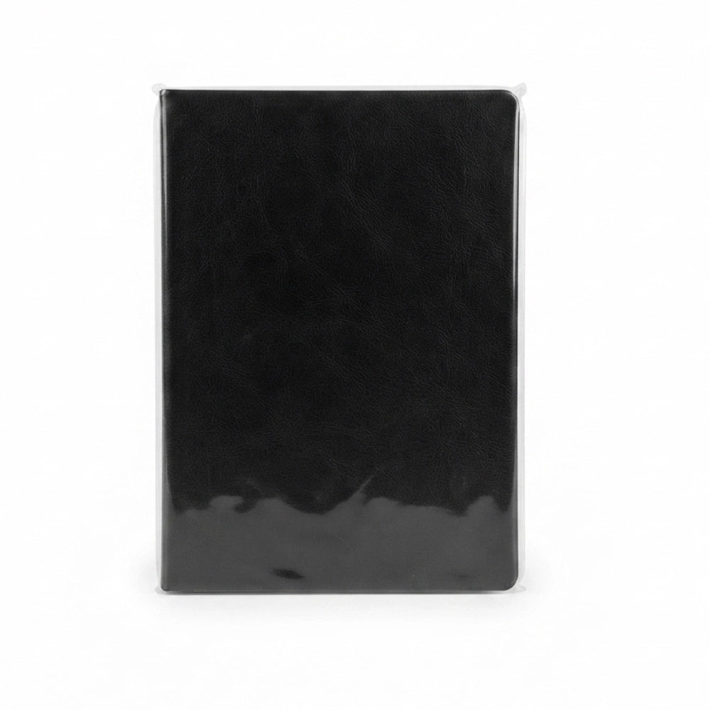 Diario Be You Ultra Black Easy 2026-2027 – copertina nera con protezione trasparente, vista frontale
