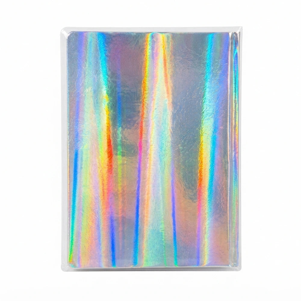 Diario Be You Prism Easy 2026-2027 – copertina argento olografico con riflessi arcobaleno cangianti