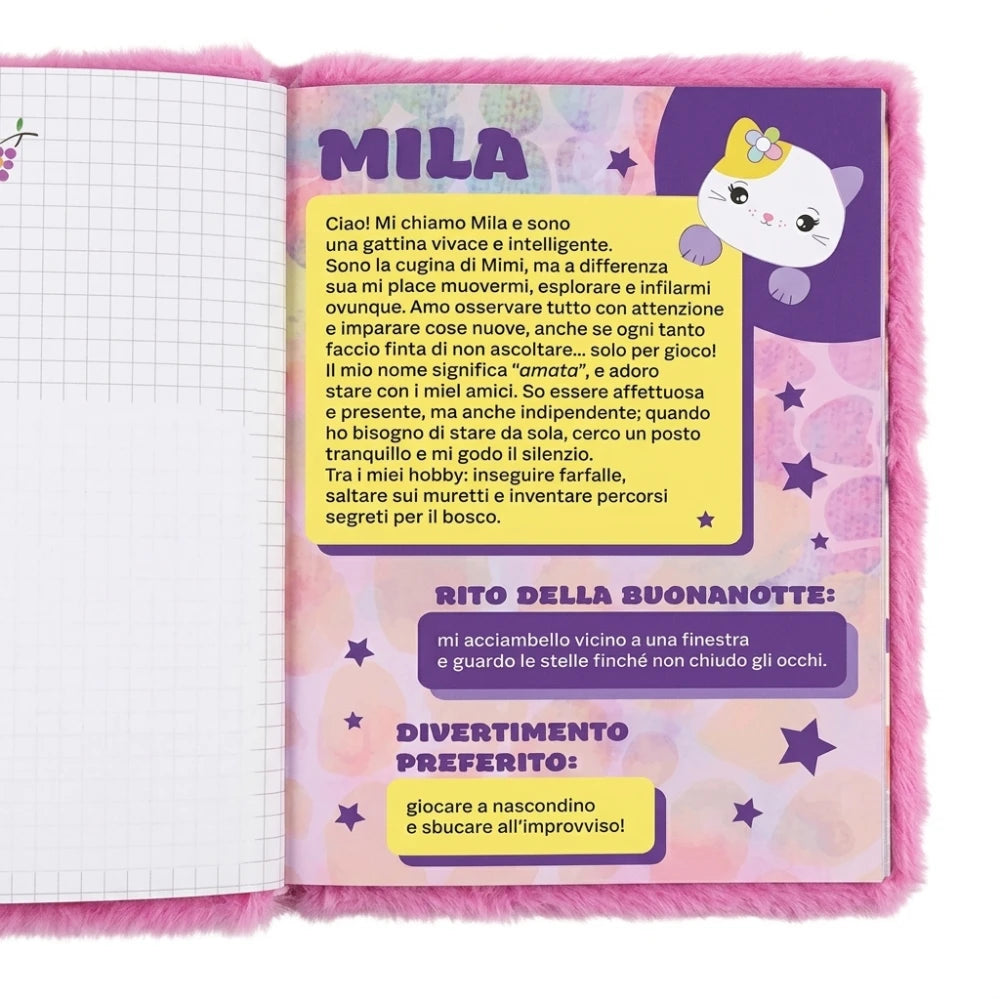 Diario Mofumofu 2026/2027 Plush Gatto Rosa – Comix