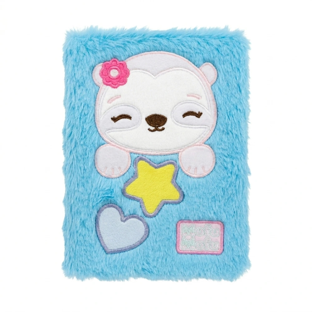 Diario Mofu Mofu Plush Standard Bradipo – Copertina Peluche Azzurra