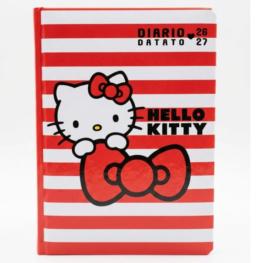 Diario Scuola Datato Hello Kitty 2026 Panini Comics - Fantasia Stripes