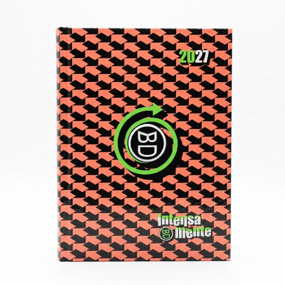 Diario Scuola Seven Bastardi Dentro 2027 Standard – Optical Arrow Arancio Intensamente