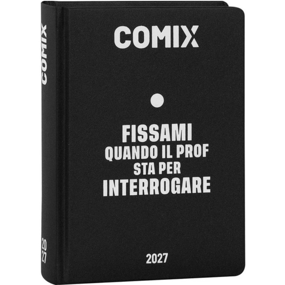 Diario Comix 16 Mesi Giornaliero 2026/2027 – Standard Nero Bianco