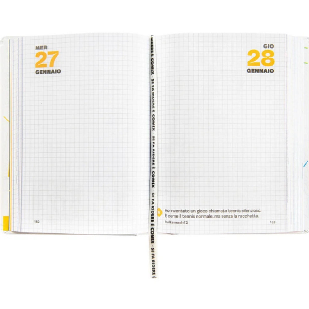 Diario Comix 16 Mesi Giornaliero 2026/2027 – Standard Holo White