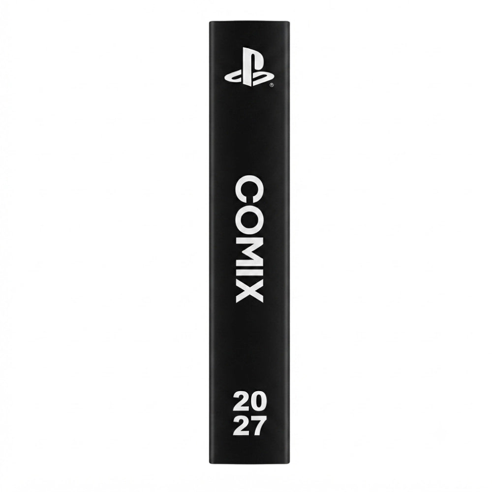 Diario Comix PS5 2027 dorso nero con logo PlayStation e scritta Comix