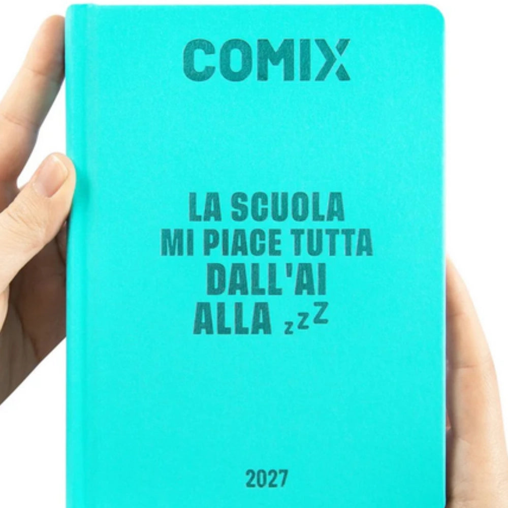Diario Comix 16 Mesi Giornaliero 2026/2027 – Standard Turchese