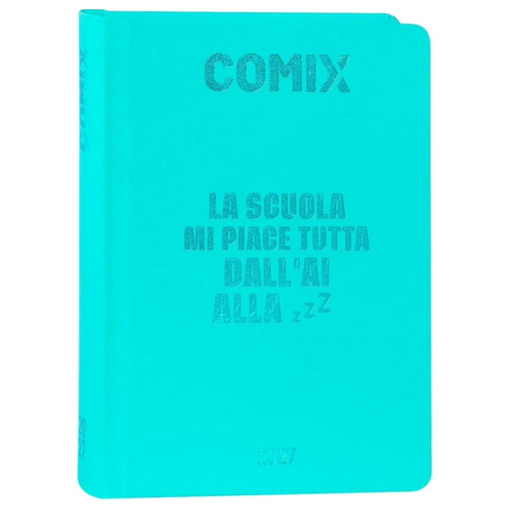Diario Comix 16 Mesi Giornaliero 2026/2027 – Standard Turchese