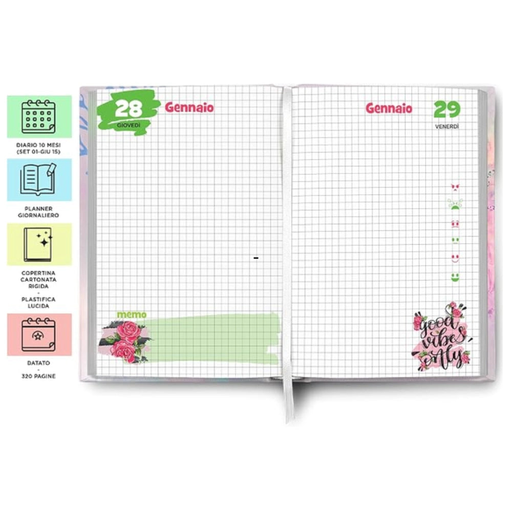 Diario Scuola GoPop Girl 2026/2027 Cartonato Non Datato – 5 Modelli