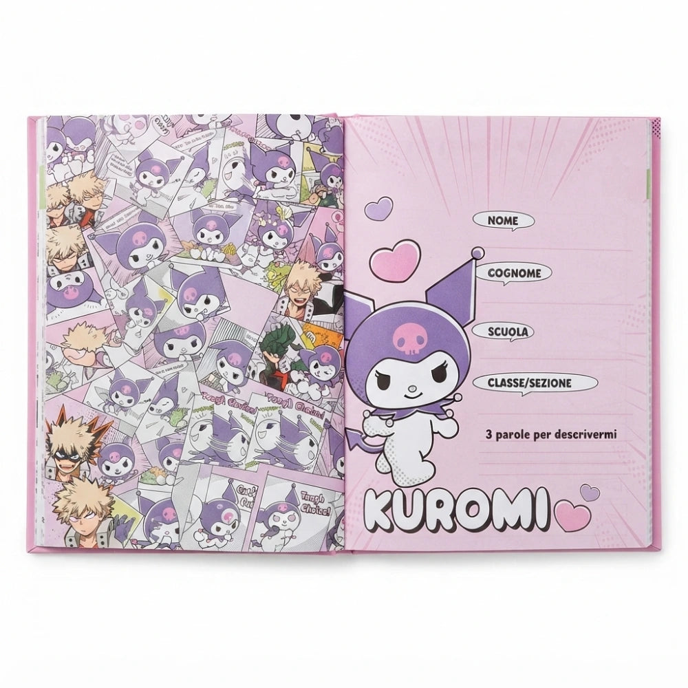 Diario Kuromi Giochi Preziosi copertina rosa – dettaglio