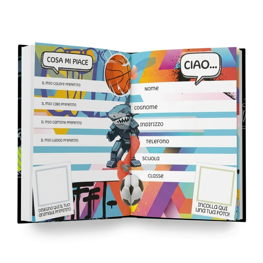 Diario Scuola Mitama Copertina Stoffata Boy 2026/2027 – Non Datato