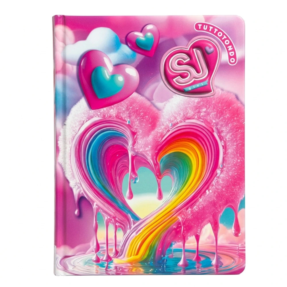 Diario SJ Girl Datato 2026/2027 – Rainbow Heart
