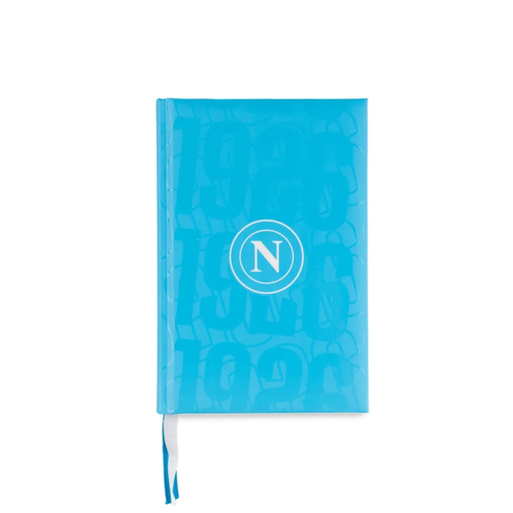 Diario scuola SSC Napoli 2026/2027 aperto pagina personale tifoso con adesivi ufficiali