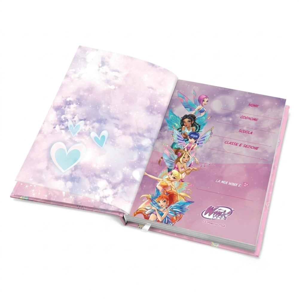Diario Winx Club 2026/2027 – retro copertina viola con logo Winx Club
