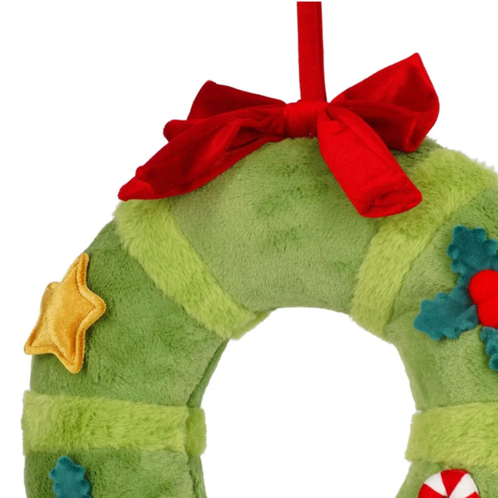 Legami Ho-Ho-Hornaments – Ghirlanda di Natale in peluche verde