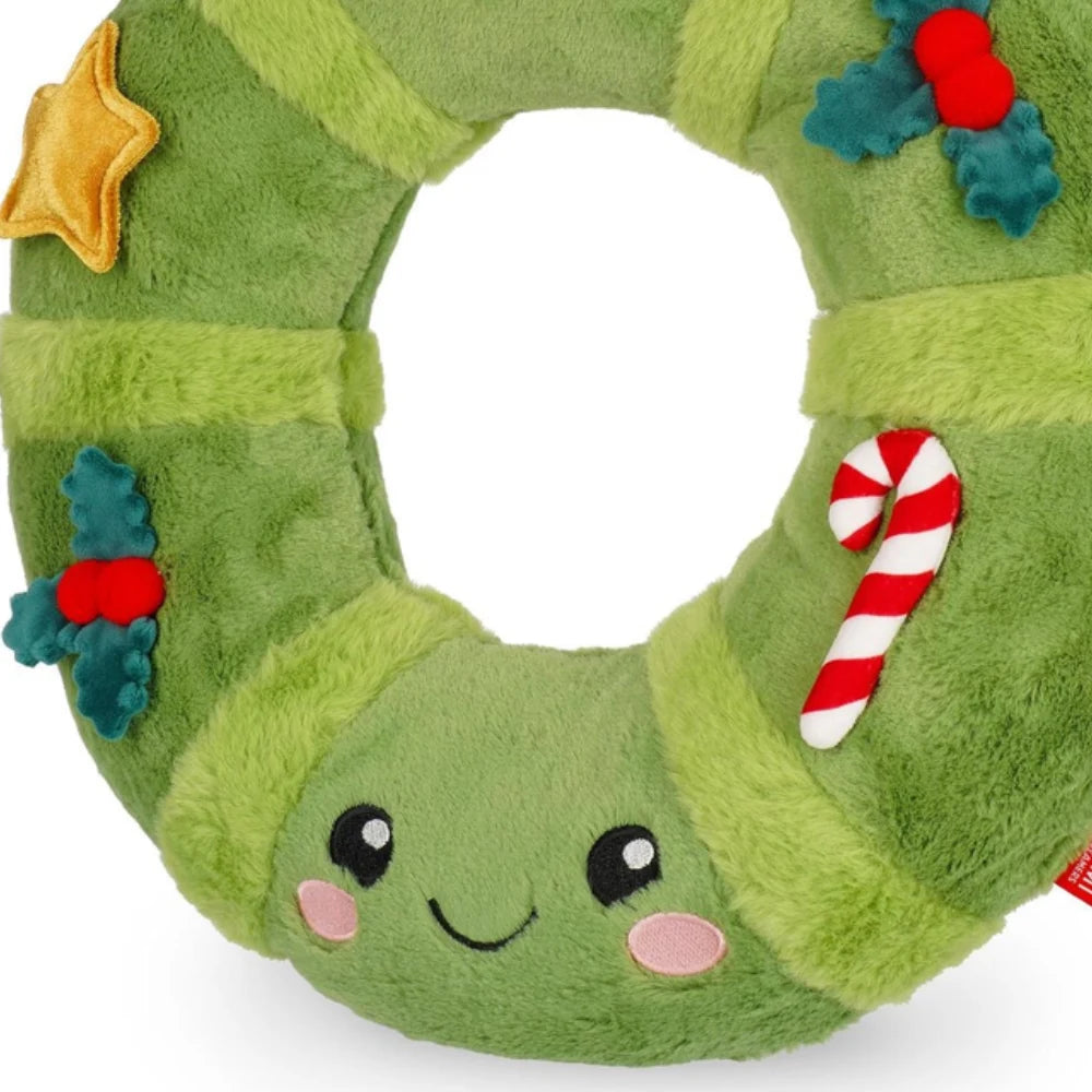 Legami Ho-Ho-Hornaments – Ghirlanda di Natale in peluche verde