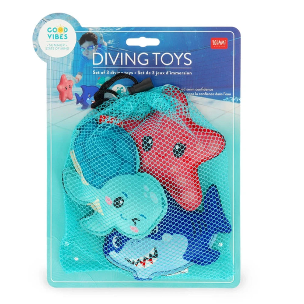 Set 3 giochi da immersione Legami piscina - stella marina rossa in neoprene