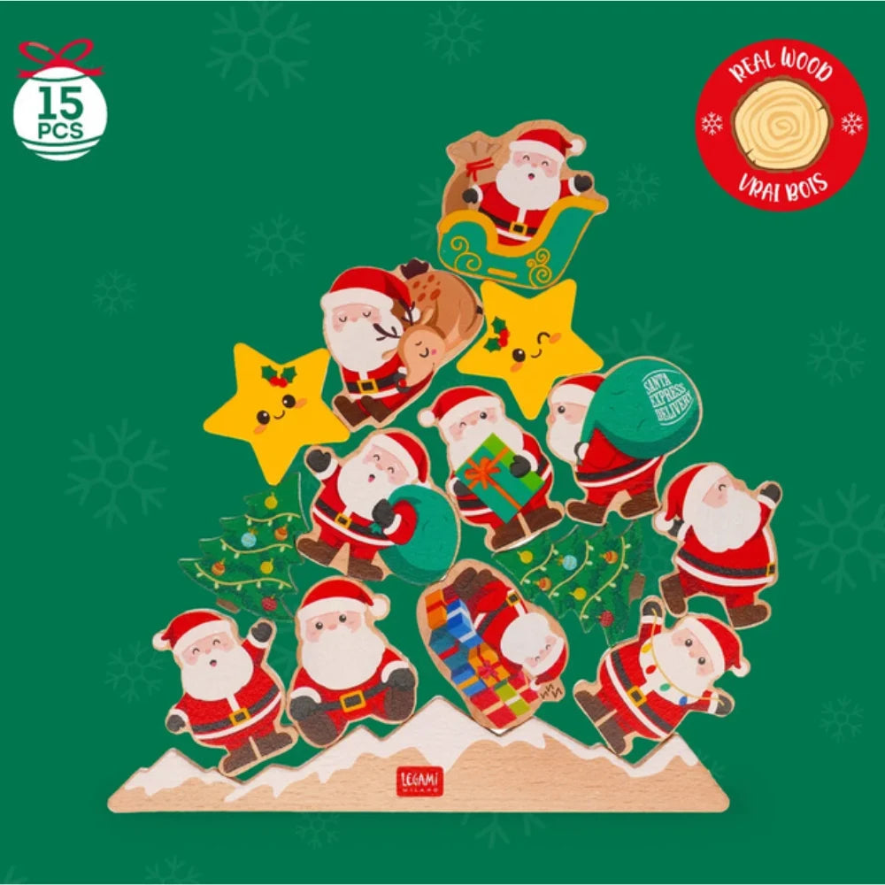 Legami Ho Ho Ho Balancing Game – Gioco natalizio impilabile in legno