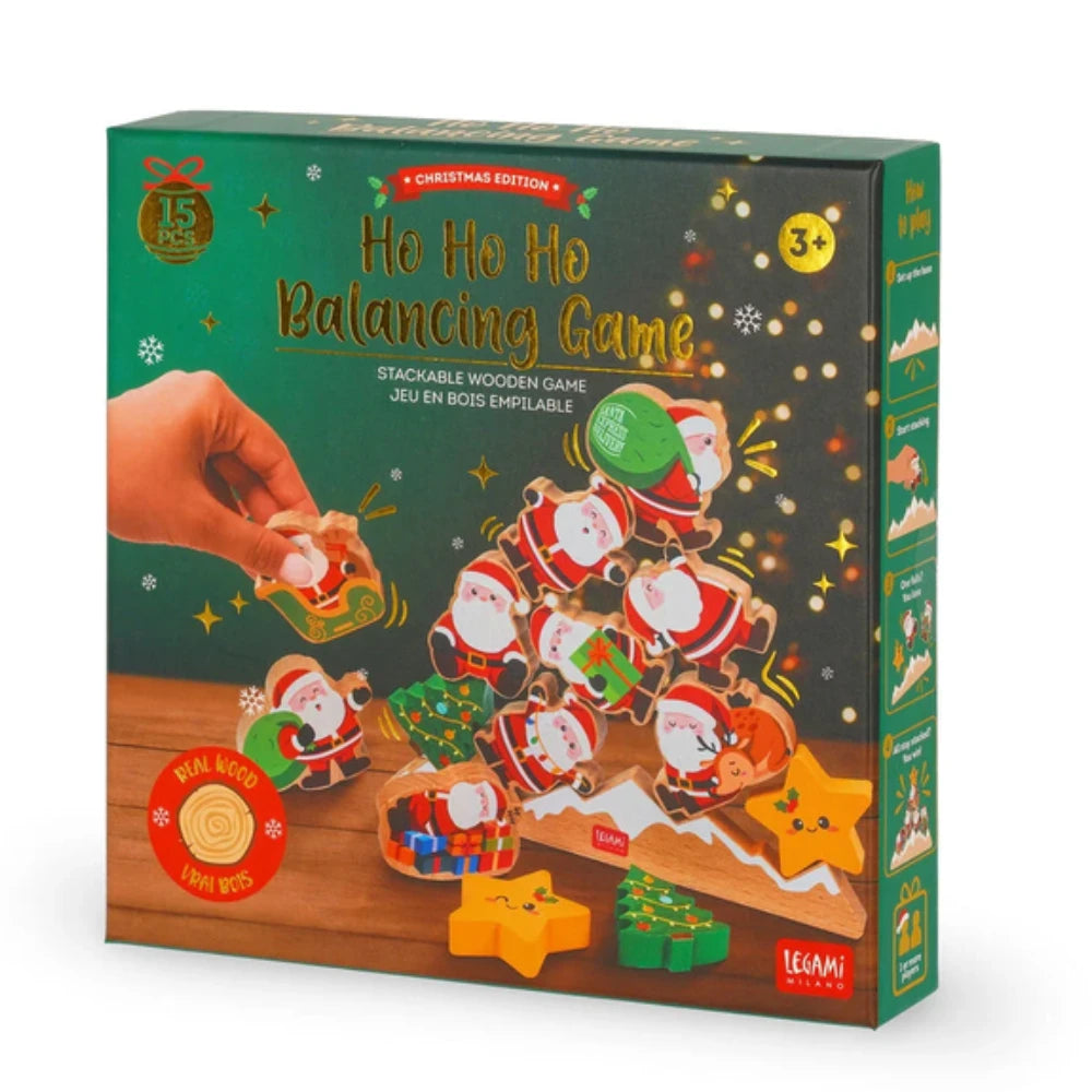 Legami Ho Ho Ho Balancing Game – Gioco natalizio impilabile in legno