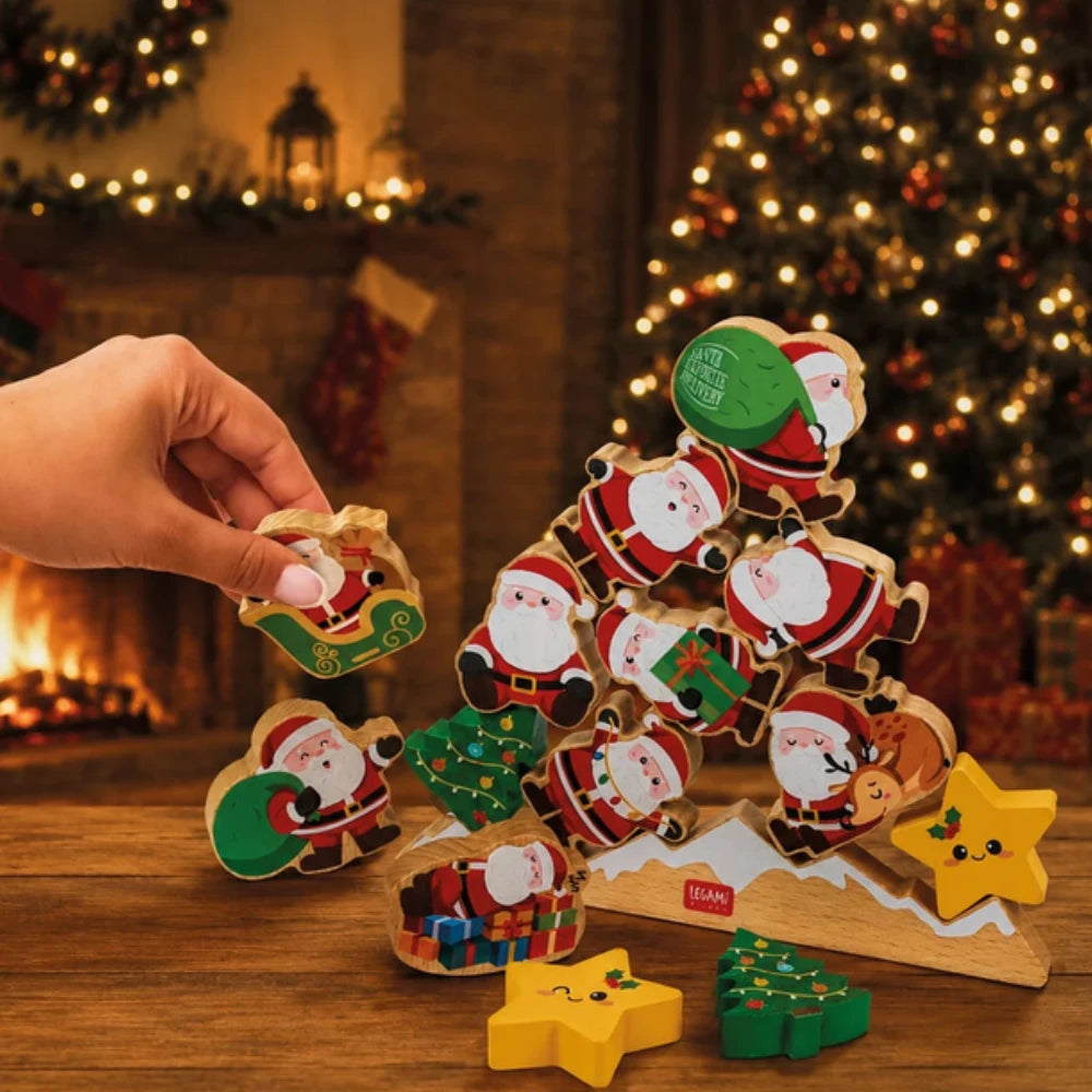 Legami Ho Ho Ho Balancing Game – Gioco natalizio impilabile in legno