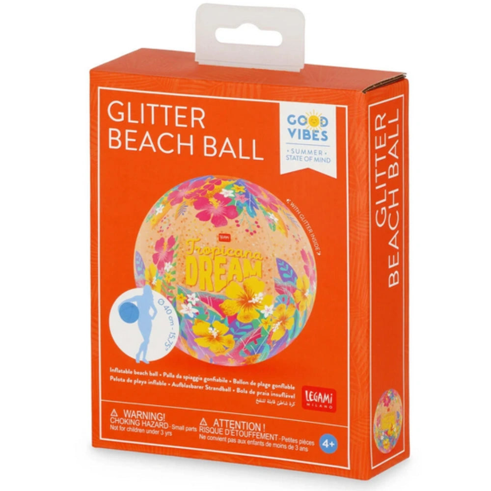 Legami Palla da Spiaggia Gonfiabile Tropicana Dream – Glitter Beach Ball
