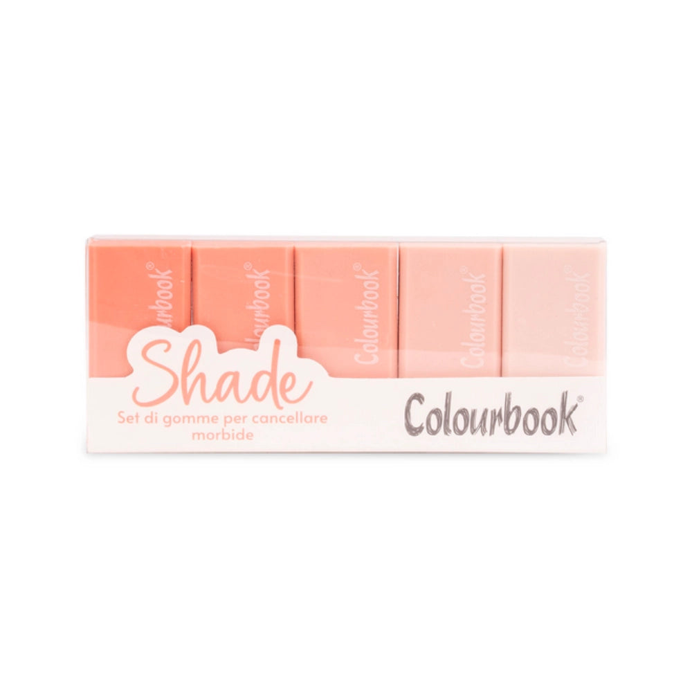 Set 5 Gomme da Cancellare Shade Rosa – Colourbook
