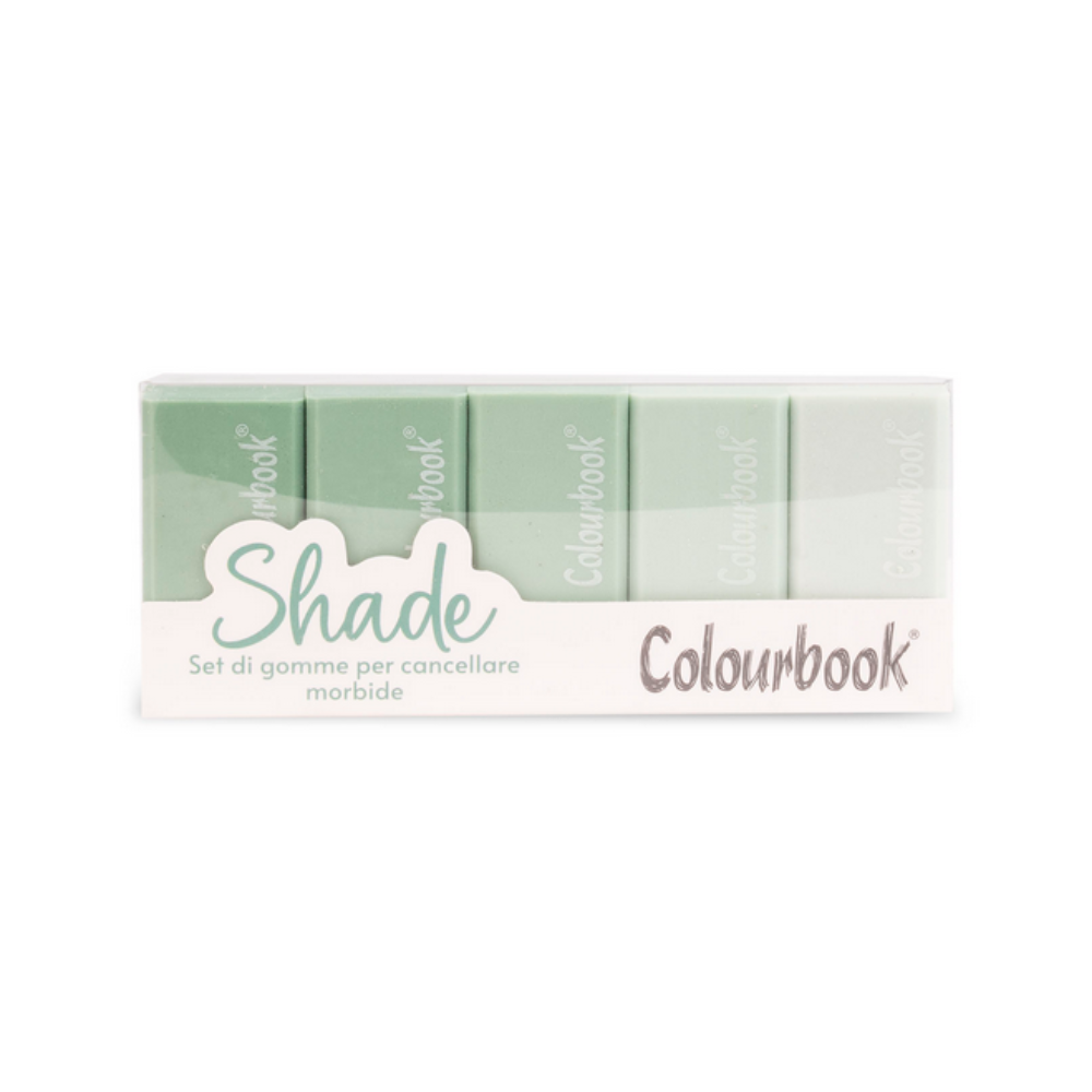 Set 5 Gomme da Cancellare Shade Verde – Colourbook