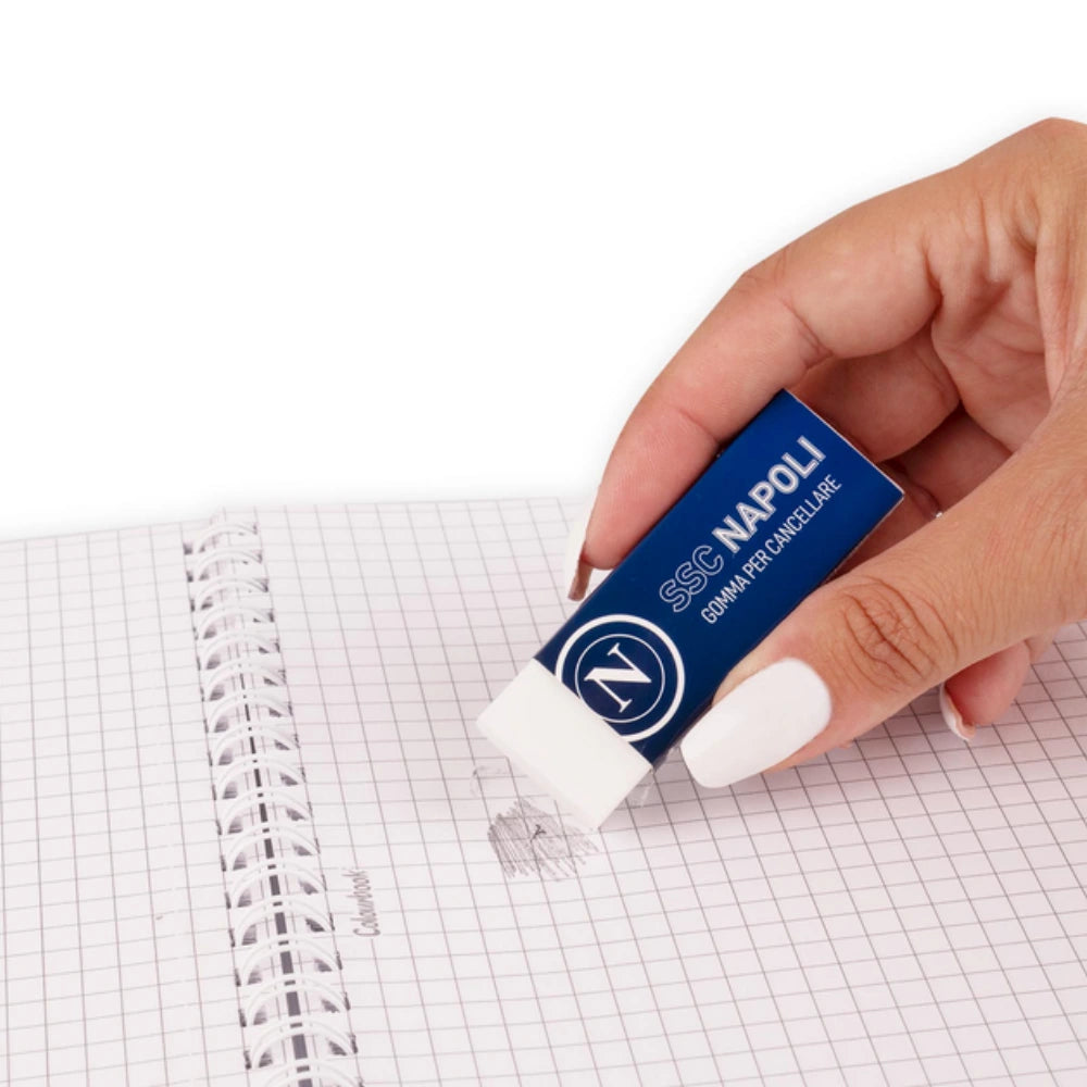 Gomma Bianca SSC Napoli Colourbook - Cancella Senza Lasciare Traccia | Ufficiale
