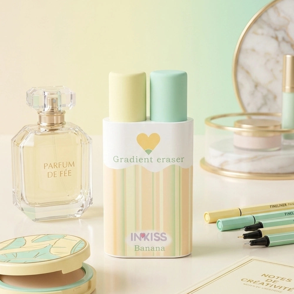 INKISS Confezione 2 Gomme Profumate Banana | Make-Up Your Desk
